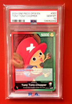 One Piece TCG - 'Tony Tony.Chopper' OP08-001 Leader - Two Legends -PSA10 - Image 2