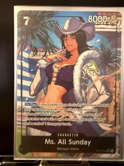 One Piece - Ms. All Sunday (Alternate Art) OP14-084 The Azure Sea's Seven Foil - Image 1