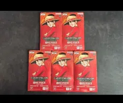 x5 One Piece Carrying His Will Sleeved Booster Pack - Image 1