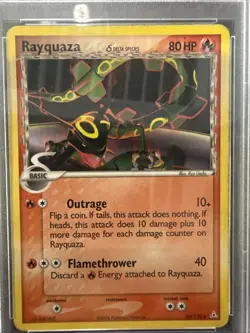 2006 Pokemon EX Rayquaza Holon Phantoms Card 26 PSA 1 Low Pop - Image 2