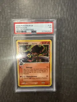 2006 Pokemon EX Rayquaza Holon Phantoms Card 26 PSA 1 Low Pop - Image 5