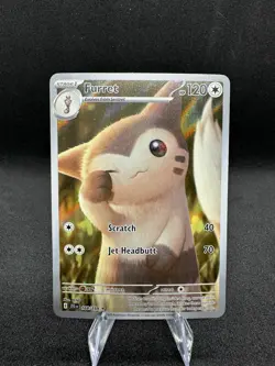 Pokemon TCG Furret Card Journey Together 168/159 Near Mint Condition - Image 1