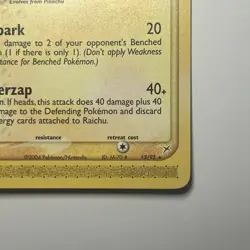 Pokemon TCG Raichu Ex Team Magma vs Team Aqua 13/95 Non Holo Rare NM Card - Image 4