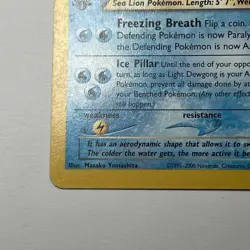 Pokemon TCG Light Dewgong 45/105 Neo Destiny First Edition LP Pokemon Card - Image 5