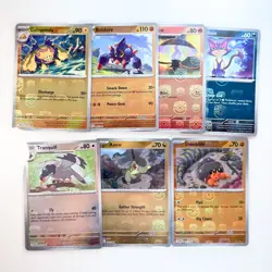 Black Bolt / White Flare - MASTERBALL Lot (7 Cards) / Axew, Tranquill & More - Image 1