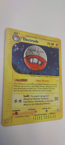Electrode H7/H32 Aquapolis Holo Rare 2002 WOTC Vintage E-Reader Pokemon Card LP - Image 5