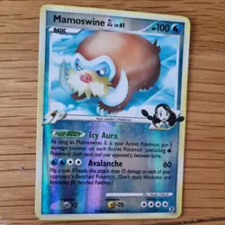 MAMOSWINE 27/111 POKEMON CARD (RISING RIVALS SET) REVERSE HOLO - Image 3