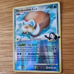 MAMOSWINE 27/111 POKEMON CARD (RISING RIVALS SET) REVERSE HOLO - Image 4