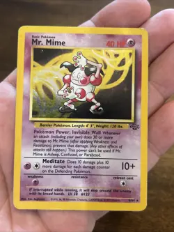 Mr. Mime 06/64 Jungle Holo Vintage Old School Foil Pokemon TCG Card ￼ - Image 1