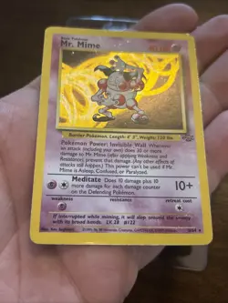 Mr. Mime 06/64 Jungle Holo Vintage Old School Foil Pokemon TCG Card ￼ - Image 4