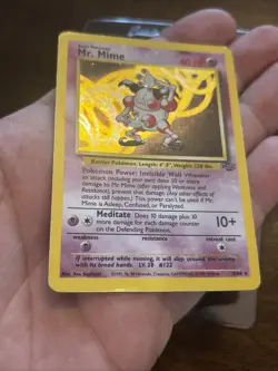 Mr. Mime 06/64 Jungle Holo Vintage Old School Foil Pokemon TCG Card ￼ - Image 5