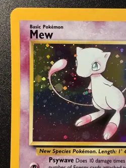 Mew Promo 9 WoTC Black Star Promo Pokemon Card Holo Foil Rare Swirl Near Mint - Image 3