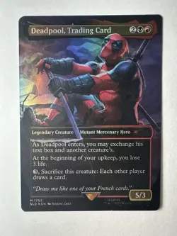 Deadpool, Trading Card (Rainbow Foil) Secret Lair Drop Foil Magic The Gathering - Image 1