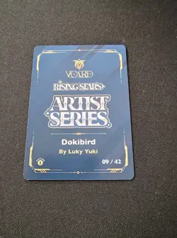 Dokibird Doki Signed Art Card 1st Edition Box Topper vCard Rising Stars - Image 3