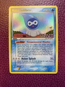 Pokemon Card Rain Castform EX Delta Species Reverse Holo Rare 26/113 NM - Image 1