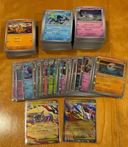 lot of at least 500 pokemon card bulk with holos and reverse holos - Image 1