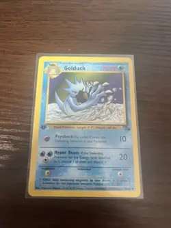 Golduck 35/62 Fossil-1st Edition Regular Pokemon Card - Image 1
