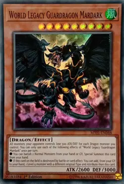 MYFI-EN048 WORLD LEGACY GUARDRAGON MARDARK SUPER RARE 1ST EDITION YuGiOh CARD - Image 1