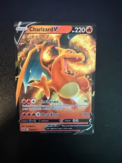 Pokemon TCG Charizard v Crown Zenith Holo Ultra Rare Card 018/159 - Image 1