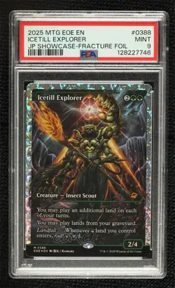 Showcase - Fracture Foil Icetill Explorer Magic: Edge of Eternities EOE PSA 9 - Image 1