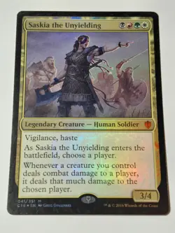 Saskia the Unyielding Commander 2016 Foil - Image 1
