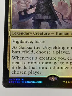 Saskia the Unyielding Commander 2016 Foil - Image 3