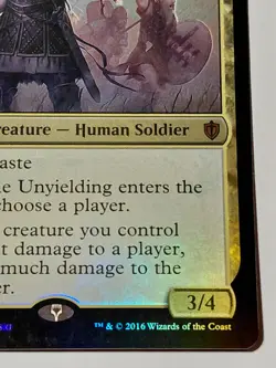 Saskia the Unyielding Commander 2016 Foil - Image 4