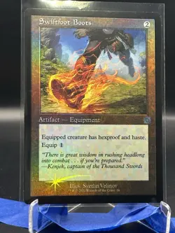 FOIL Swiftfoot Boots MTG BROTHERS' WAR - Image 1