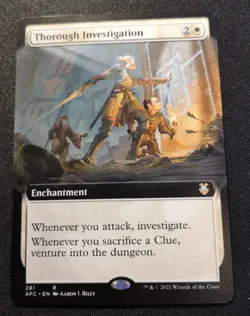 Thorough Investigation - Extended Art - AFC - MTG - NM - EN - 281 - Image 1