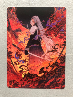 Mtg Carte Magic Art Series Nibelheim Aflame French NM - Image 1