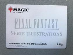 Mtg Carte Magic Art Series Nibelheim Aflame French NM - Image 2