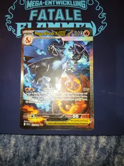 Pokemon Mega Glurak X Ex 125/094 deutsch Fatale Flammen Boosterfrisch Near Mint - Image 3