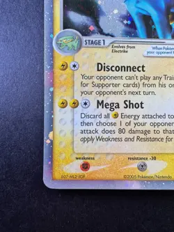 2005 POKEMON EX DEOXYS 101/107 MANECTRIC EX HOLO - Image 4