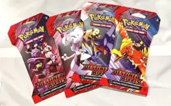 4 PACKS Pokemon TCG Destined Rivals Sleeved Booster Pack Scarlet & Violet SEALED - Image 1