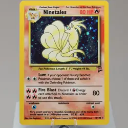 Pokemon TCG - Ninetales 13/130 Base Set 2 Holo Rare WOTC 1999 - EXC/NM - Image 2
