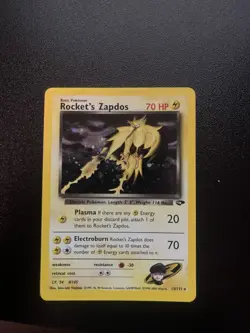 Rocket’s Zapdos 15/132 Gym Challenge Holo Rare Pokemon - Image 1