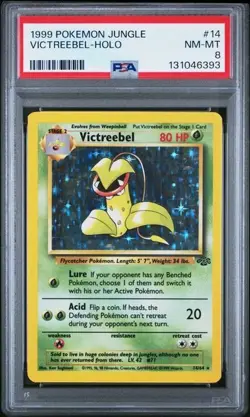 1999 Pokemon Jungle Victreebel Holo #14 Graded PSA 8 NM MINT - Image 1