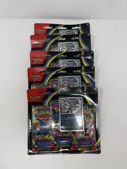 Pokemon Phantasmal Flames Weavile Three Pack Blister Brand New Sealed Lot of 5 - Image 1