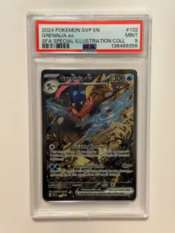 2024 POKEMON SVP EN-SV BLACK STAR PROMO #132 GRENINJA EX PSA 9 - Image 1
