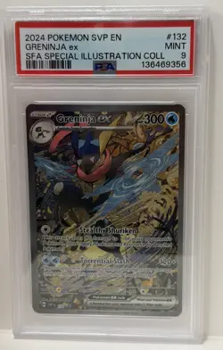 2024 POKEMON SVP EN-SV BLACK STAR PROMO #132 GRENINJA EX PSA 9 - Image 3