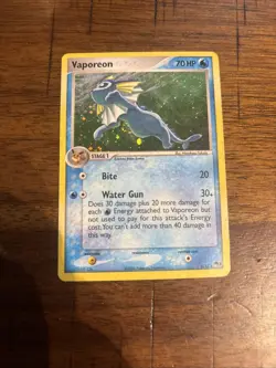 Pokemon VAPOREON 6/17 (Holo Rare) POP Series 3 - Image 1