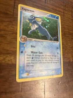 Pokemon VAPOREON 6/17 (Holo Rare) POP Series 3 - Image 2