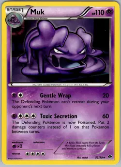 Muk 53/99 Rare Next Destinies Pokemon NM - Image 1
