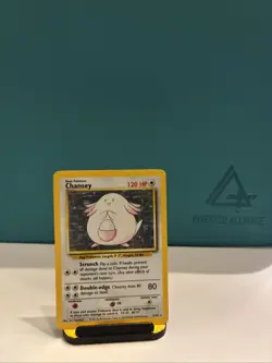 Chansey, Pokemon Base Set Holo Rare, 003/102 MP - Image 1