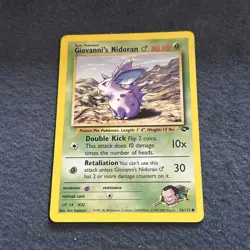 Pokemon TCG WoTC Giovanni's Nidoran M 76/132 Gym Challenge Vintage Near Mint! NM - Image 3