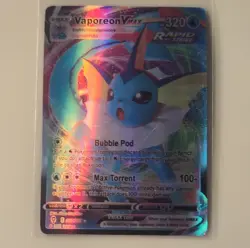 Pokemon TCG Vaporeon VMAX TG16 Ice Rider Calyrex VMAX TG09 Holo EN - Image 3