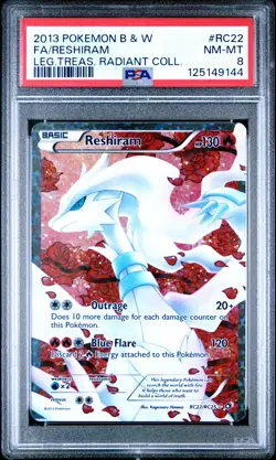 2013 POKEMON LEGENDARY TREASURES RESHIRAM #RC22 HOLO PSA 8 NEAR MINT #125149144 - Image 1