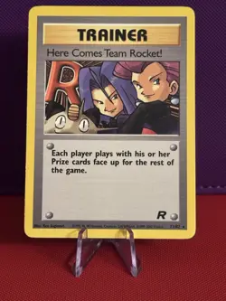 Pokemon TCG Here Comes Team Rocket! Team Rocket 71 Regular Unlimited Rare NM - Image 1