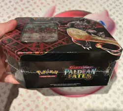 Pokemon TCG Charizard Scarlet & Violet Paldean Fates Tin (SEALED!) - Image 2