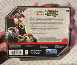 Pokemon TCG Charizard Scarlet & Violet Paldean Fates Tin (SEALED!) - Image 3